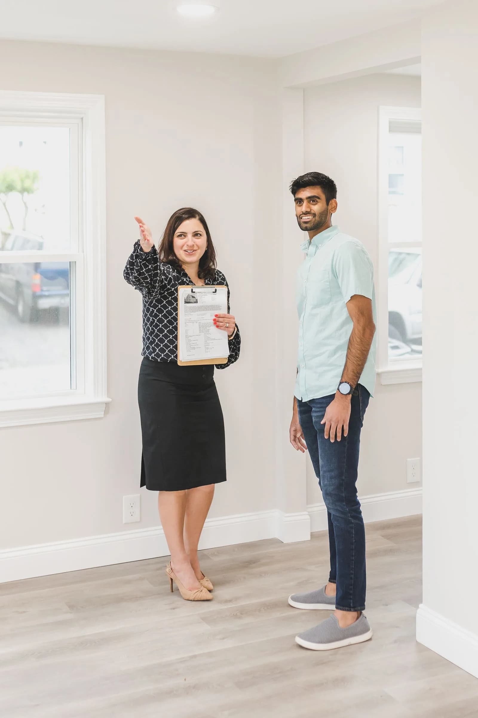 Buyer viewing a home with an agent — Real Estate marketing by TML Agency