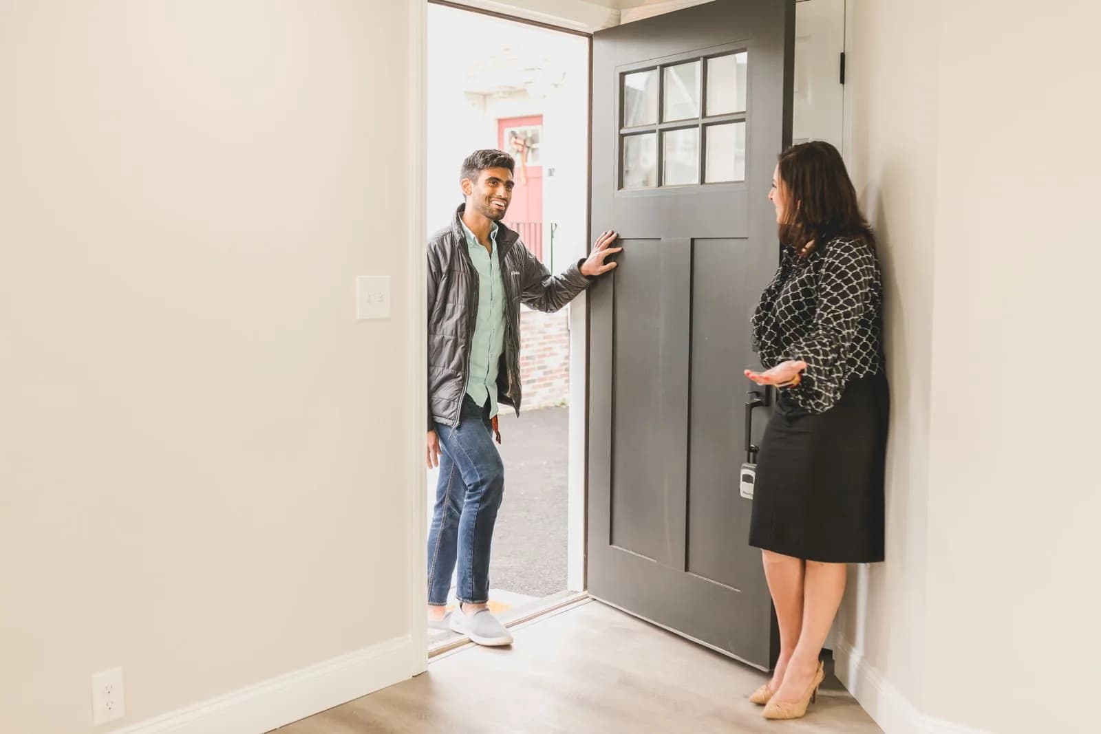 Agent hosting open house — Real Estate Agents & Brokerages marketing by TML Agency