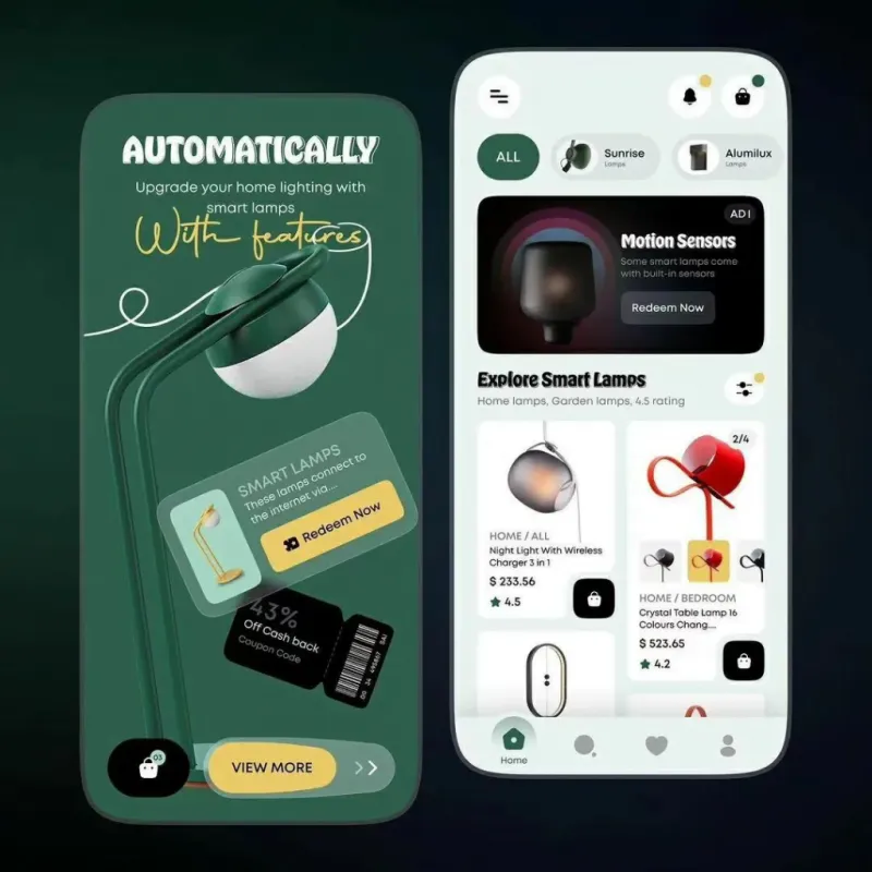 Smart Home App - UI/UX Design project by TML Agency