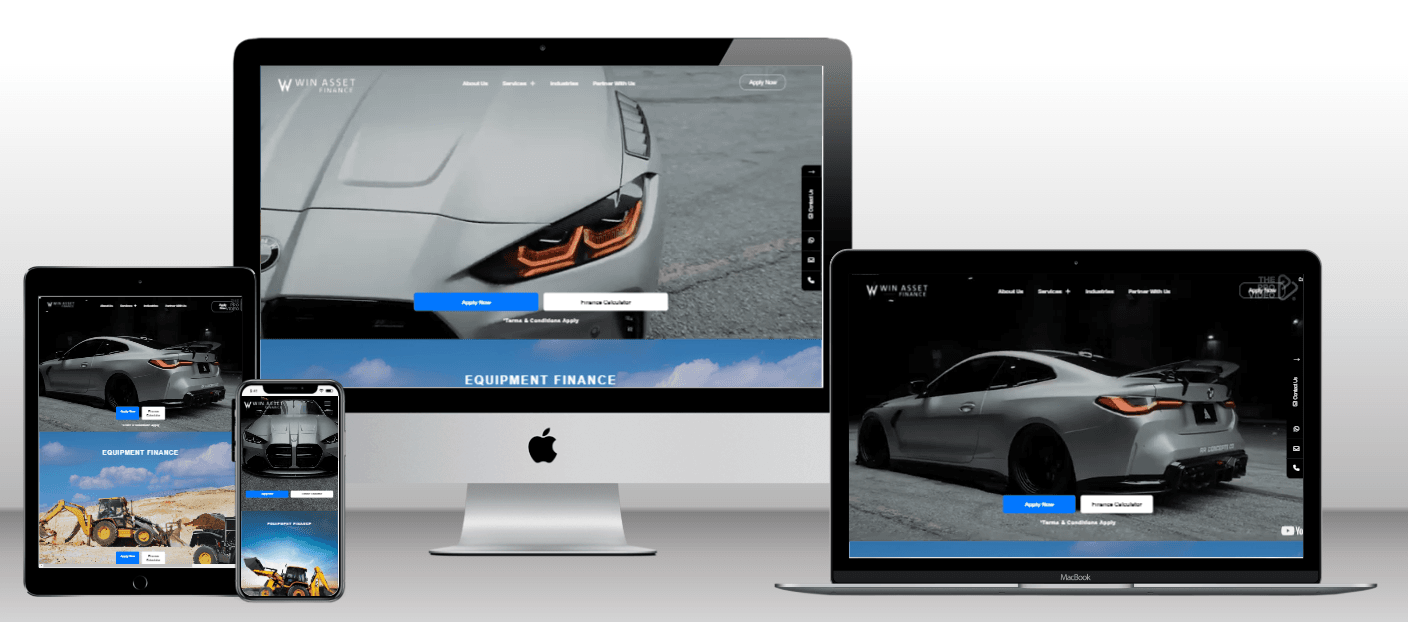 Win Asset Finance - Web Design project by TML Agency